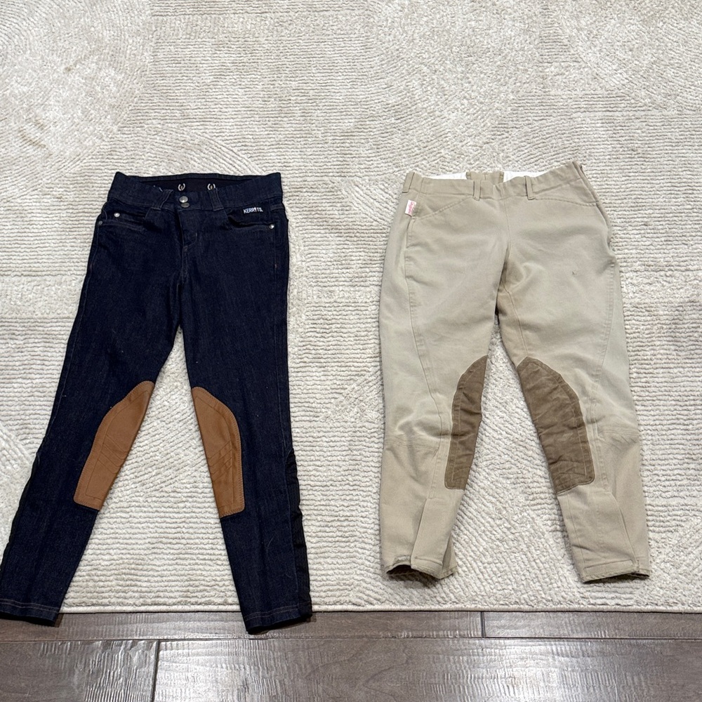 BUNDLE⭐️ Equestrian riding pants dark blue+Tan